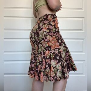 LOFT floral midi skirt